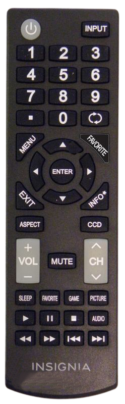 ORIGINAL INSIGNIA FULL FUNCTION TV REMOTE UNIVERSAL FOR ALL INSIGNIA TV'S