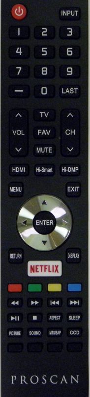 Télécommande Infrarouge Pour Proscan Tv Television Plded5515Duhd[J617 Télécommande Infrarouge Pour Proscan Tv Television Plded5515Duhd[J617